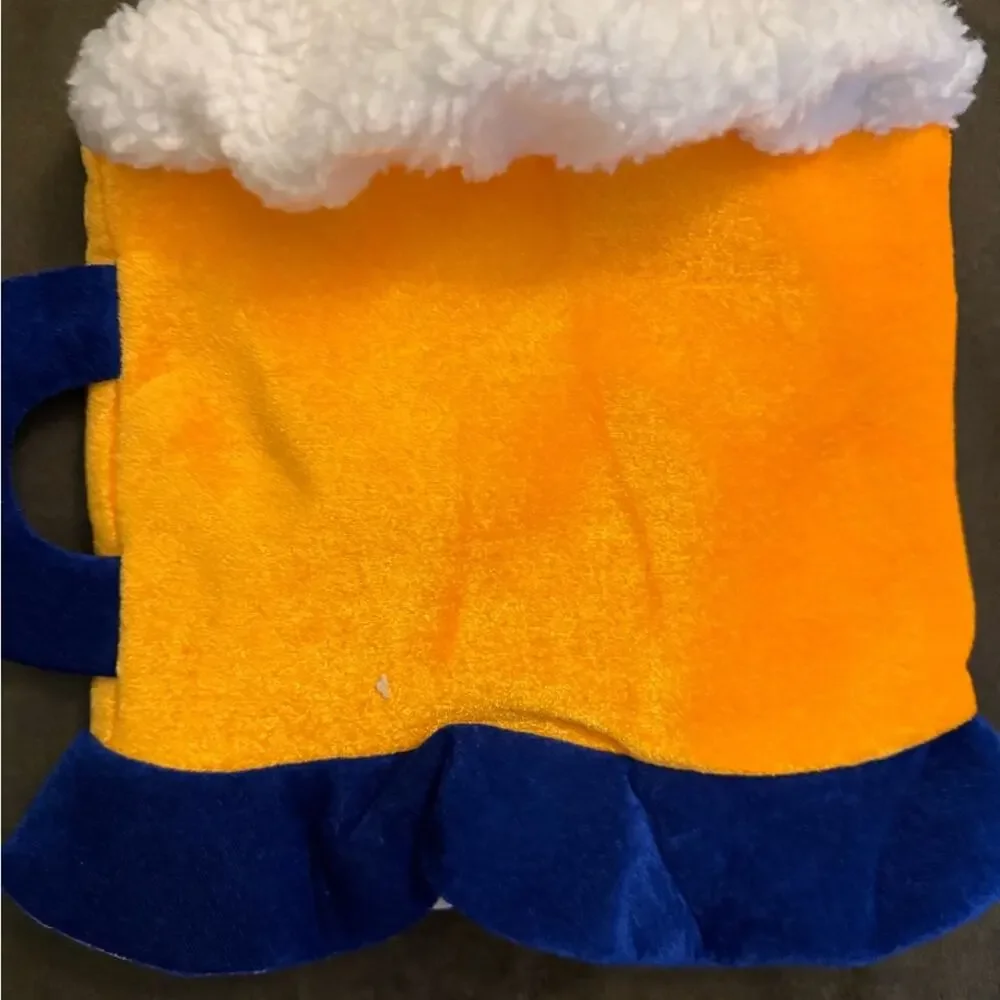 Beer Mug Party Hat - Yellow and Blue